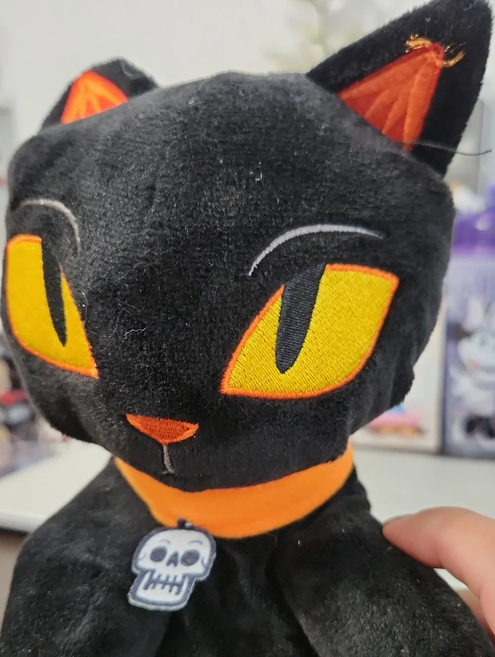 Rare Hyde And Eek Halloween Black Cat Musical Plush